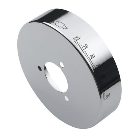 Proform 8 in. Harmonic Balancer Cover for Big Block Chevy with Balancer, Chrome P75-141729